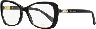 Jimmy Choo London JC284 Butterfly Acetate Eyeglasses - Black