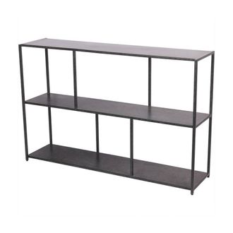 The Libra Company Brooks Console Table Mottled - Iron - L30.5 x W122 x H80.7 cm in Black