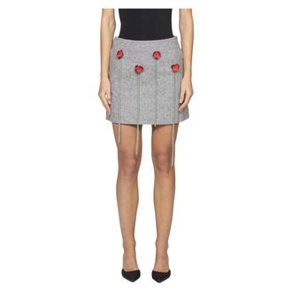 Moschino Short Skirts, female, Gray, Size: S Gonna 1485 Fantasia