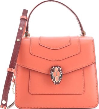 Bulgari Serpenti Forever Top Handle Bag Leather Small
