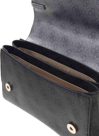 Guess Womens Crossbody Bag Coal Logo Polyurethane - Crossbody-Bags