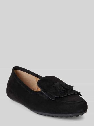 Lauren Ralph Lauren Loafer aus echtem Veloursleder Modell TAYTE in Black, Gr&ouml;&szlig;e 37,5
