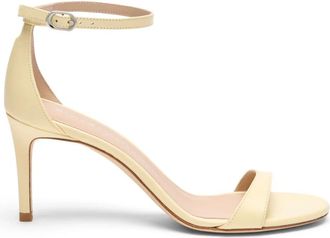 Stuart Weitzman Nudist II Sandal 75 - Dames - Sandalen met hakken - Geel - 37 EU - Schoenen