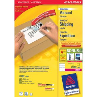 Avery L7165-100 Etiqueta Autoadhesiva Blanco 800 Pieza(s)