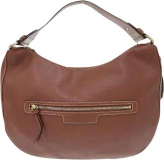 Bulgari Pre-owned Shoulder Bags, female, Brown, Size: ONE SIZE Pre-owned Leather handbags