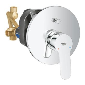 GROHE Mezclador De Ba&ntilde;o-ducha Con Teleducha Y Desviador En Lat&oacute;n Cromado Grohe Eurosmart
