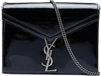 Saint Laurent Pre-owned Cross Body Bags, female, Black, Size: ONE SIZE Pre-owned The Cassandra