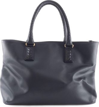 Bottega Veneta Black Pvc Leather Tote Bag (Pre-Owned)