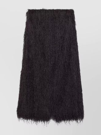 Dries Van Noten a line skirt knee length texture