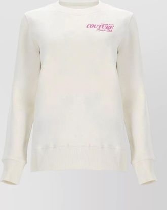 Versace Jeans Couture knitwear graphic print ribbed cuffs hem