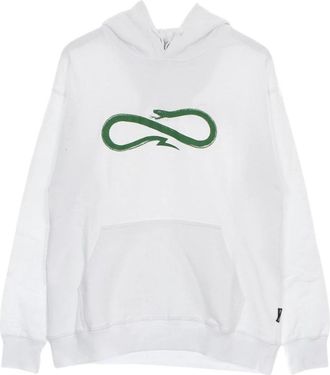 PROPAGANDA Groene Logo Hoodie Lichtgewicht Sweatshirt - Heren - Hoodies - Wit - M - Katoen - Hoodies & sweatvesten