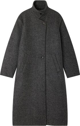 SOEUR button collar coat - Grey