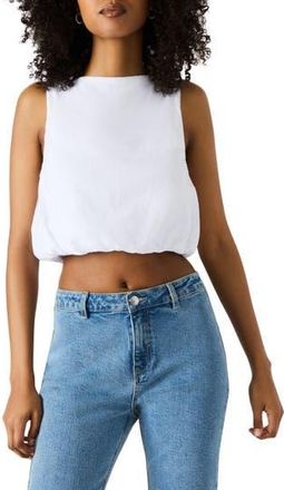 Steve Madden Alta Bubble Hem Cotton Crop Tank in Antique at Nordstrom Rack, Size X-Large
