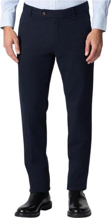 Brooks Brothers Slim Fit Katoenen Chinos - Heren - Chinos - Blauw - W36 - Katoen - Broeken
