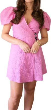 Sister Jane Maude Wrap Mini Dress In Pink