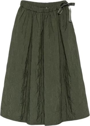 Max Mara Wkdbriose Midi Rok - Dames - Midirokken - Groen - XS - Polyester - Rokken