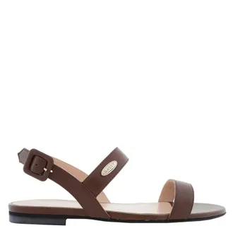 Bally Carlas Lamb Leather Flat Sandals, Brand Size 36.5 ( US Size 6 )