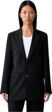 A.P.C. Annie Jacket - Dames - Blazers - Blauw - S - Wol - Jassen