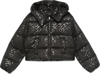 Pinko Piumino con logo - Nero