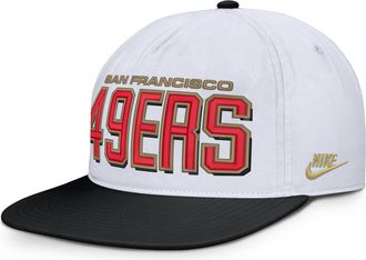 Nike San Francisco 49ers Pro Nike Mens NFL Adjustable Hat in White | NF57064N73V-VGY