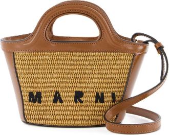 Marni Tropicalia Micro-shopper Marni Raw Sienna-leer