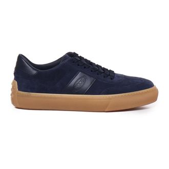 Tod's Galaxy Blue Suede Trainers - male - Tods - Sneakers - Blue - 5 1/2 UK - Shoes