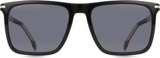 BOSS 1750/G/S Asian Fit 807/IR Mens Sunglasses Black Size 56