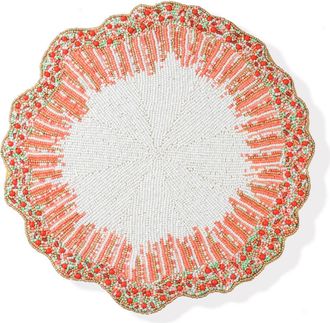Tiramisu Hand Beaded Charger Placemat in Pink at Nordstrom Rack