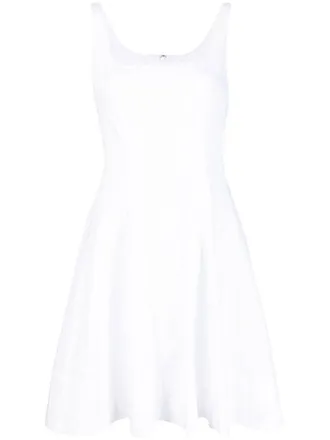 Staud Geplooide mini-jurk - Wit