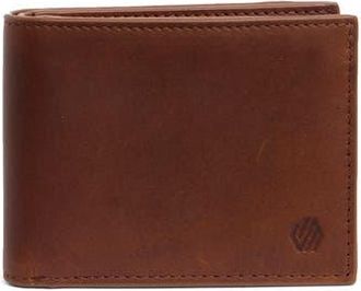 Johnston & Murphy Leather Bifold Wallet in Mahogany at Nordstrom Rack