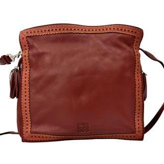 Loewe Pre-owned Womens Nappa Flamenco Tassel 30 - Brown Leather - One Size