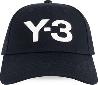 Yohji Yamamoto Logo Cap - unisex - Petten - Zwart - M - Katoen - Accessoires