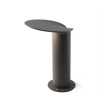 Netlighting Lotus Outdoor LED Dark Grey Bollard Pedestal Lamp 18W 3000K IP65