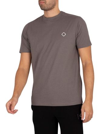 Mastrum Grey Short Sleeve Icon T-Shirt (Colour : Grey Size : Small)