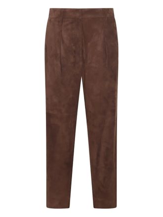 Brunello Cucinelli suede trousers - Brown
