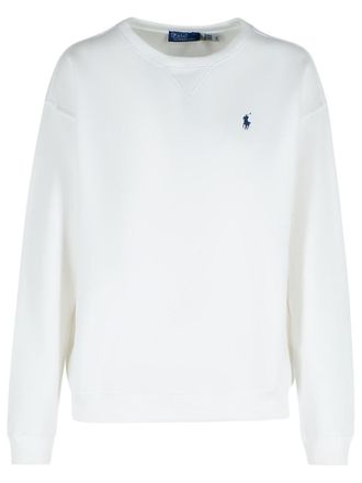 Polo Ralph Lauren White Cotton Sweatshirt