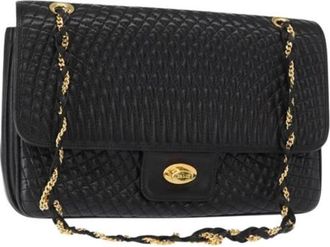 Bally Pre-owned Leather Shoulder Bag - Dames - Vintage Schoudertas - Zwart - ONE Size - Leer - Vintage