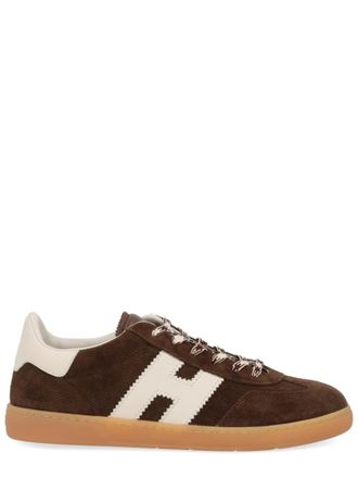 Hogan Brown Logo Sneakers