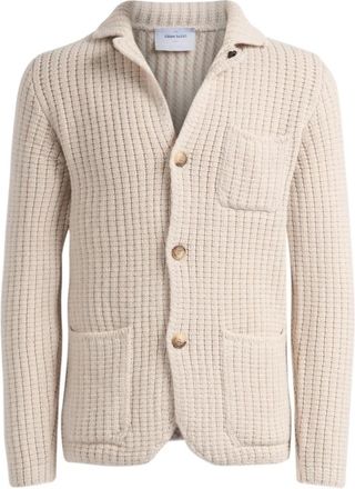 Gran Sasso Giacca - Heren - Vesten - Beige - 3XL - Wol - Truien & Vesten