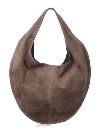 Maeden Market Crescent Shaped Suede Tote