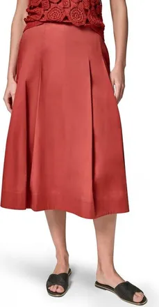 DKNY Pleated A-Line Skirt in Sunbaked at Nordstrom, Size 10