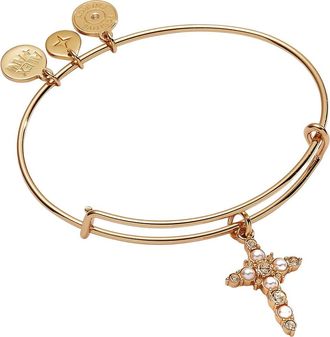 Alex and Ani Pearl Basics Cross Bangle Bracelet at Nordstrom, Size Small/medium
