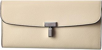 Toteme T-Lock Leather Continental Wallet