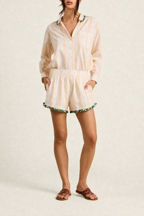 Trovata Lucille Pull On Short In Paradis Stripe