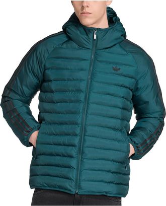 adidas Mens PAD HOODED JKT - Green - Size X-Large