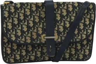 Dior Pre-owned Cross Body Bags, female, Multicolor, Size: ONE SIZE Pre-owned Trotter Canvas Shoulder Bag