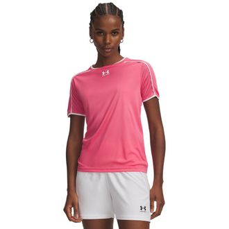 Under Armour Trainingsshirt UNDER ARMOUR UA W CH. TRAIN SS, Damen, Gr. XL, super pink,, wei&szlig;, Obermaterial: 100% Polyester, Shirts Trainingsshirt, f&uuml;r Fussball, le