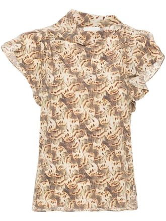 Isabel Marant Blusa Valency asimmetrica - Toni neutri