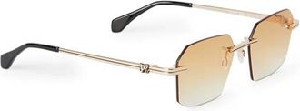Palm Angels Zonnebrillen - unisex - Zonnebrillen - Geel - 56 MM - Accessoires