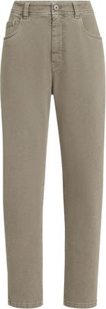 Brunello Cucinelli Jeans con design a cinque tasche - Verde